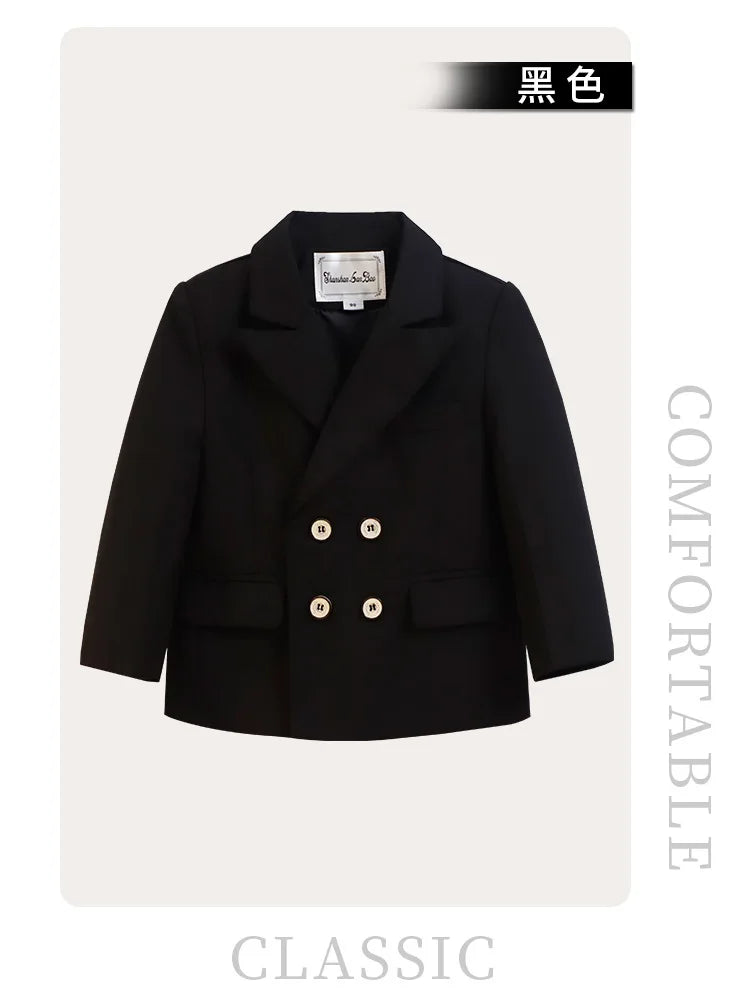 Meninos primavera outono terno jaqueta crianças festa blazers fraque topo crianças vestido formal casamento smoking desempenho casaco de manhã