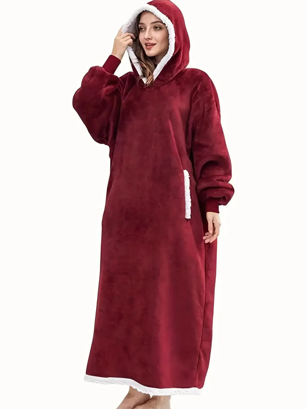 Cobertor de flanela super longo para homens e mulheres, moletom, suéter, pulôver, velo, TV gigante, cobertor extragrande, inverno, 2024