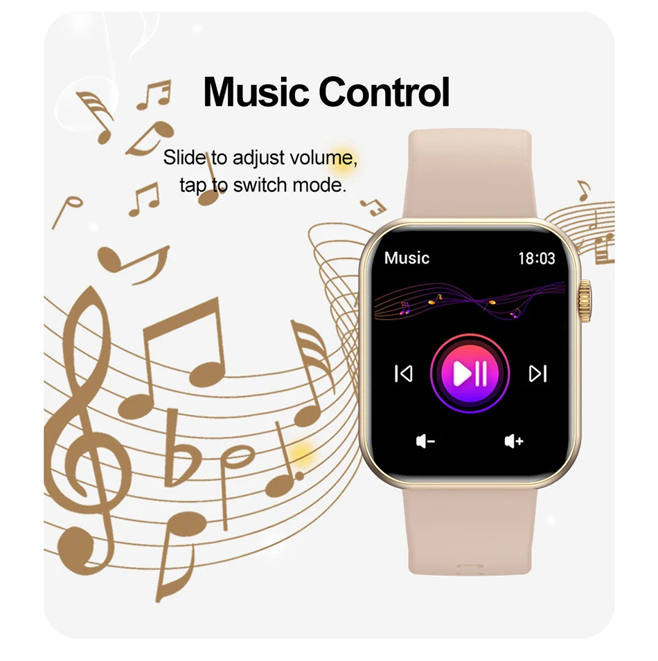 2025 novo relógio inteligente tela de toque completa bluetooth chamada ai voz freqüência cardíaca relógios à prova dwaterproof água pulseira esportiva smartwatch feminino
