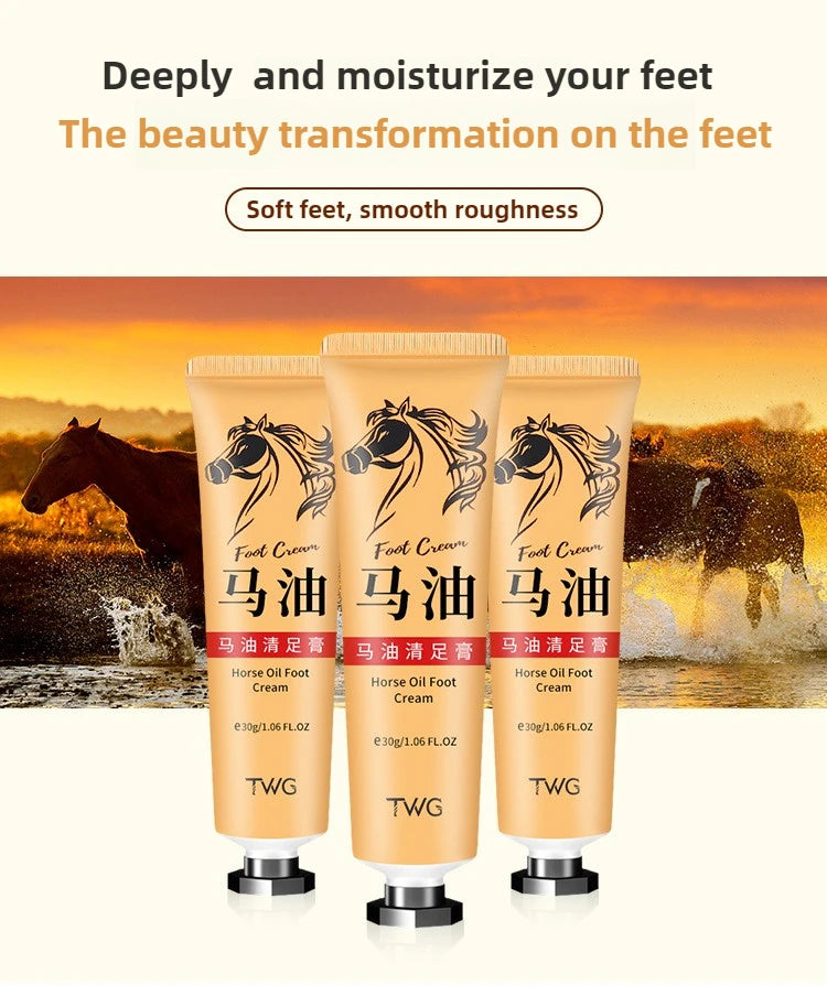 Ma You Qing Creme para pés, Creme hidratante para pés, adequado para pele seca, adequado para cuidados com as mãos e pés para mãos e pés secos