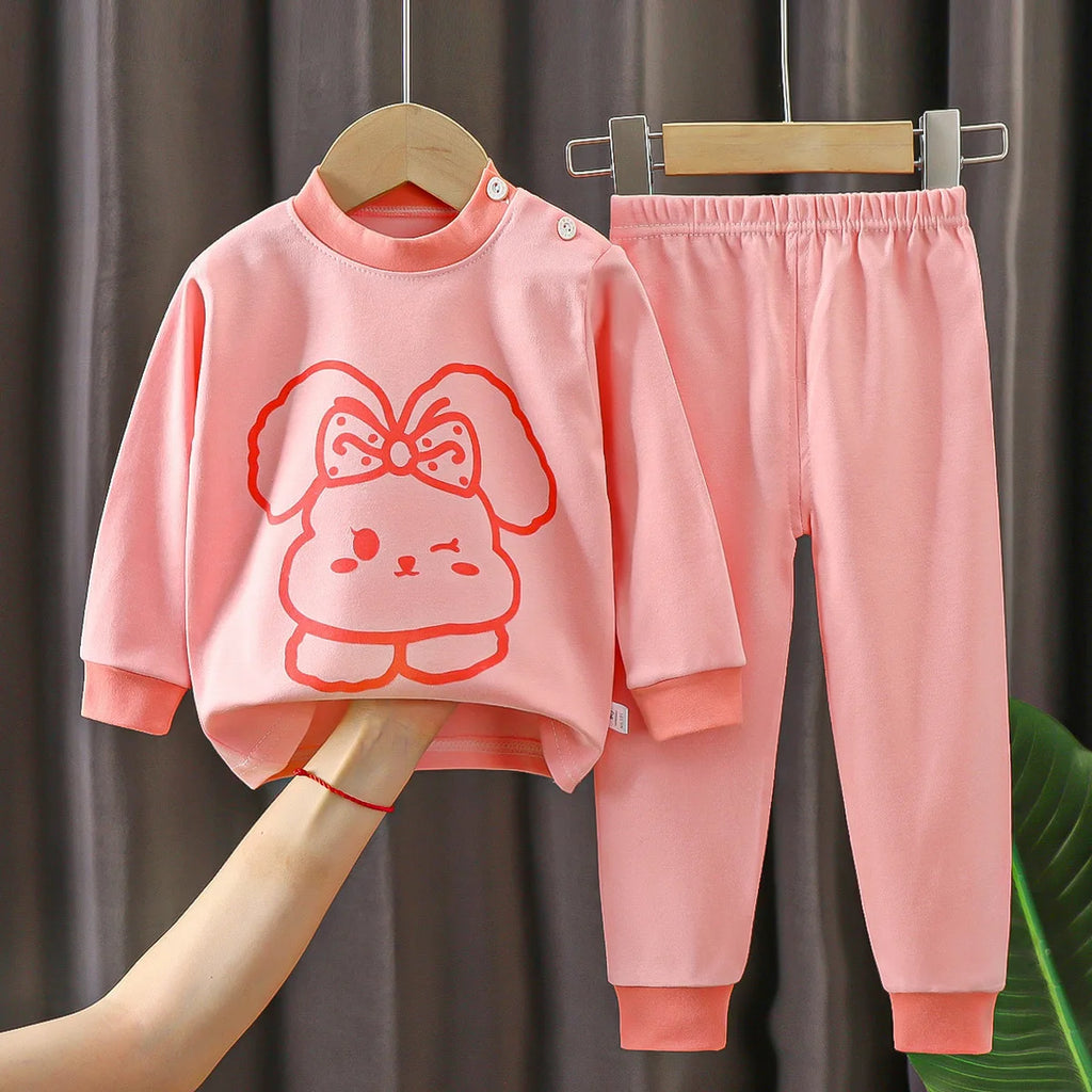 Crianças roupas conjuntos de roupas infantis meninos meninas algodão outono inverno roupas calças pijamas roupa interior