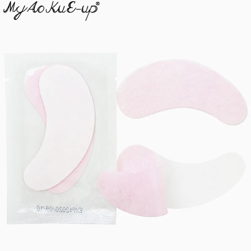 50 pares de remendo de extensão de cílios hidrogel almofada de olho gel adesivo de papel sob almofadas de olho remendos de cílios ferramenta de maquiagem suprimentos de beleza