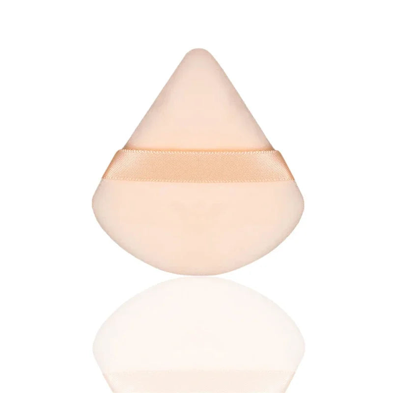 Veludo cosméticos fundação puff macio triângulo maquiagem puffs feminino rosto beleza esponja liquidificador lavável maquiagem em pó acessórios