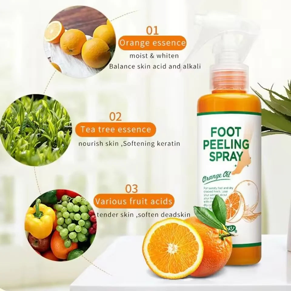 Creme anti-rachadura para pés, spray de ervas para rachaduras no calcanhar, produtos de reparo, esfoliação, remoção de pele morta, suavização, hidratação, cuidados suaves