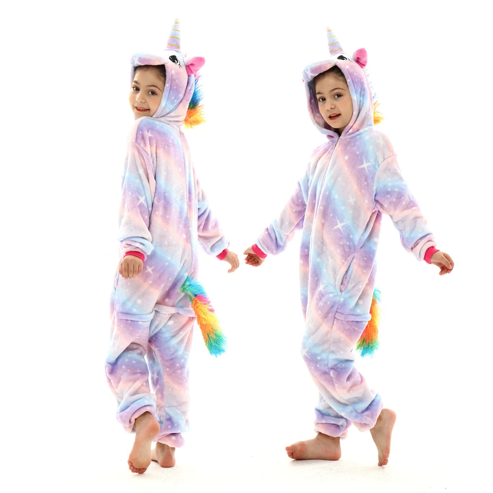 Mulheres animal kigurumi pijamas inverno grosso flanela pijamas adulto com capuz pijama homewear halloween cosplay trajes de festa