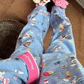 Pijama de algodão macio conjunto de pijamas femininos bonito dos desenhos animados pijamas impressão pijamas elegantes calças superiores 2 pçs femme nightwear loungewear
