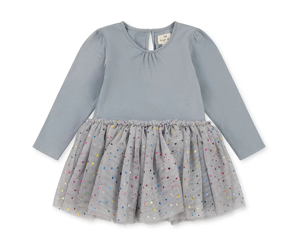Verão ks bebê meninas cereja malha vestido crianças roupas meninas vestidos de princesa saias festa de natal manga longa vestidos