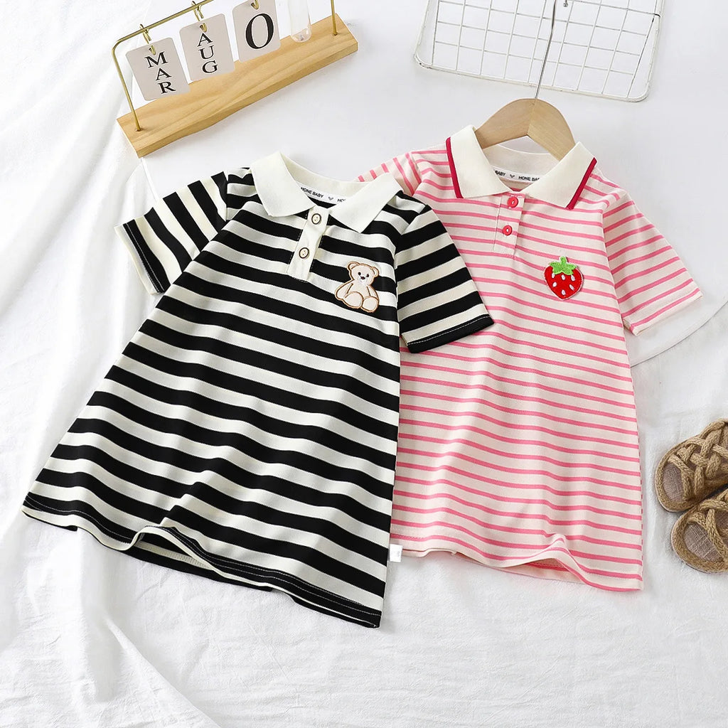 Novo Vestido Estilo Coreano 2026 para Crianças, Vestido de Verão Doce com Alças e Tule para Meninas