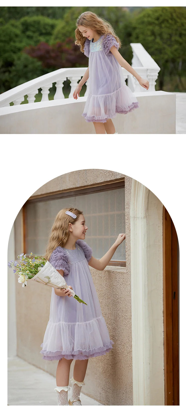 Baby Girls' Gaze Sequins Vestidos, Purple Princess Clothing, 3T, 12T, Kids Wear, Cute Children Party, Bridemaid Clothes, Verão, 2022