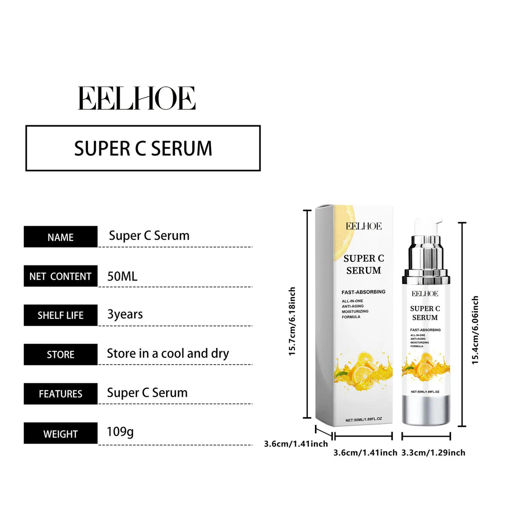 Soro de vitamina c para remoção de manchas escuras do rosto niacinamida hidratante brilho encolher poros essência beleza endurecimento cuidados com a pele 109g