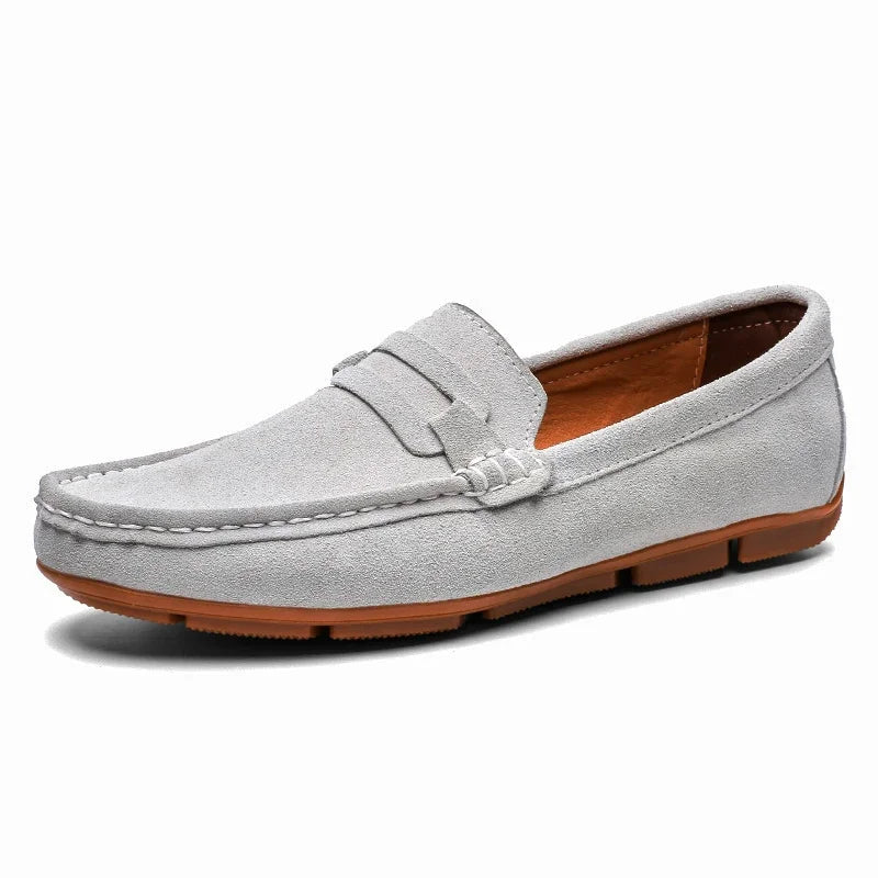 Couro do plutônio camurça de vaca sapatos masculinos marca luxo casual formal mocassins calçados preto masculino sapatos de condução hombres