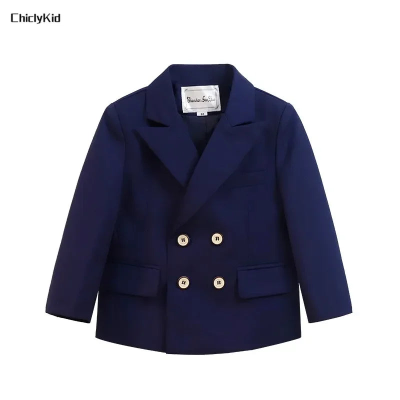 Meninos primavera outono terno jaqueta crianças festa blazers fraque topo crianças vestido formal casamento smoking desempenho casaco de manhã