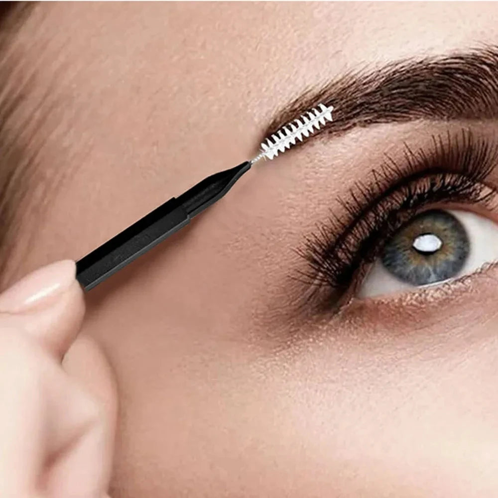 Descartável Brow Lifting Brushes, Mini Escova De Sobrancelha, Bendable Micro Cílios Aplicadores, Ferramentas De Maquiagem, Bendable, 20Pcs