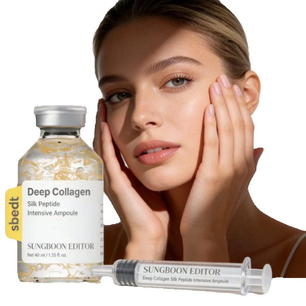 Ampola Intensiva de Peptídeos de Seda para Lifting | Sérum Anti-Idade para o Rosto com Colágeno e Complexo de 30 Peptídeos para Firmar e Tonificar a Pele