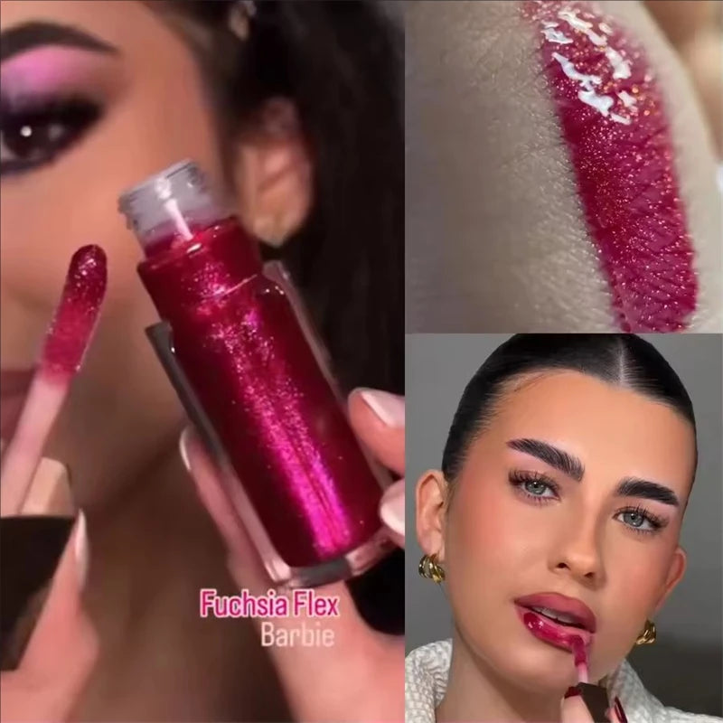 Brilho Labial Luxuoso Fenty Beauty com Efeito Água Fluente, Hidratante Duradouro, Cor de Alta Saturação e Brilho Intenso para Maquiagem