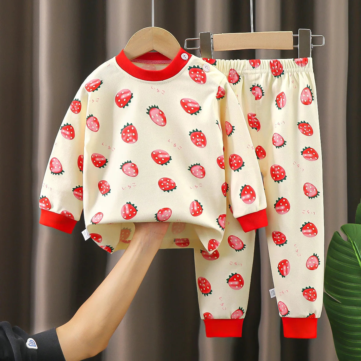 Crianças roupas conjuntos de roupas infantis meninos meninas algodão outono inverno roupas calças pijamas roupa interior