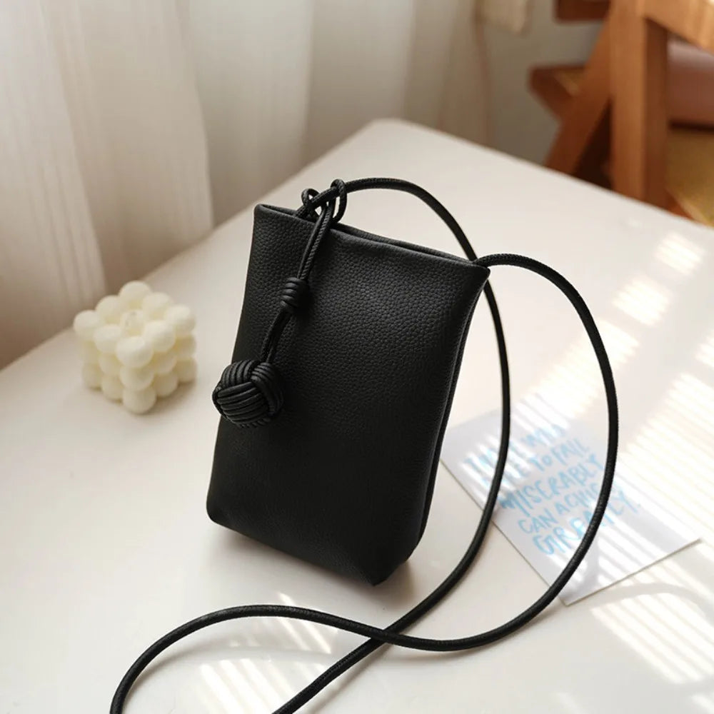 Mini sacos crossbody para All-Match Phone Pouch, grande capacidade Coin Purse, macio PU, leve, novo