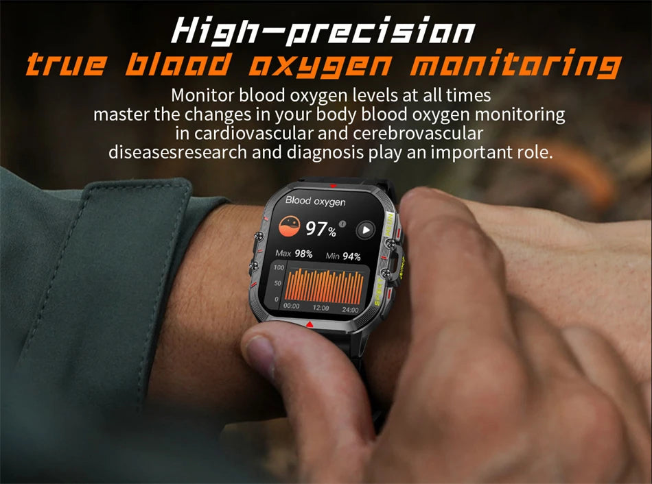 Lige 2025 relógio inteligente masculino esportes ao ar livre monitoramento de freqüência cardíaca ip68 à prova dip68 água relógios bluetooth chamada smartwatch para android ios