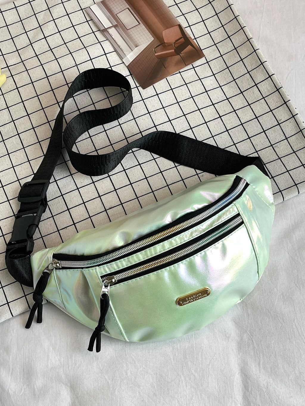 Crossbody Fanny Pack para homens e mulheres, Bolsa de cintura, Bolsa de cinto para viagem, caminhada, corrida, caminhada, ciclismo, Easy Carry, qualquer telefone, carteira