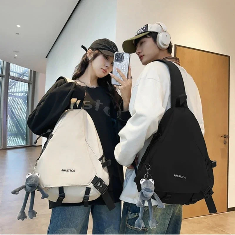 2025 novo saco de peito masculino crossbody saco multifuncional casual um ombro mochila grande capacidade sacos do mensageiro