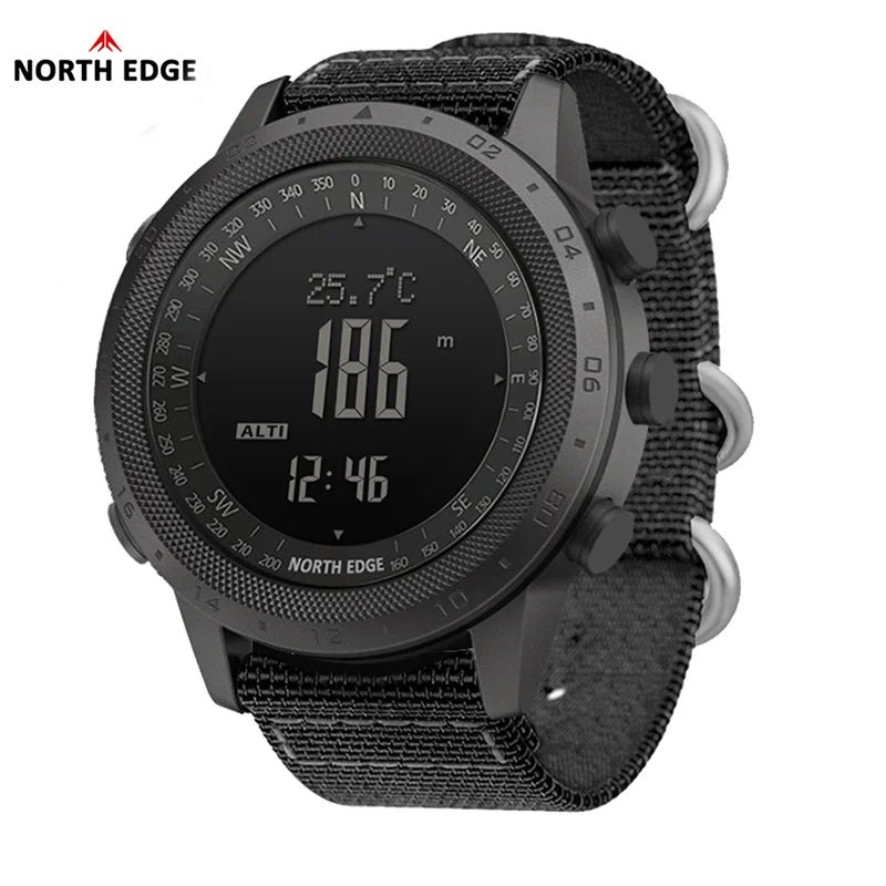 North edge deserto relógio digital masculino esportes ao ar livre correndo natação esporte ao ar livre relógios altímetro barômetro bússola wr50m