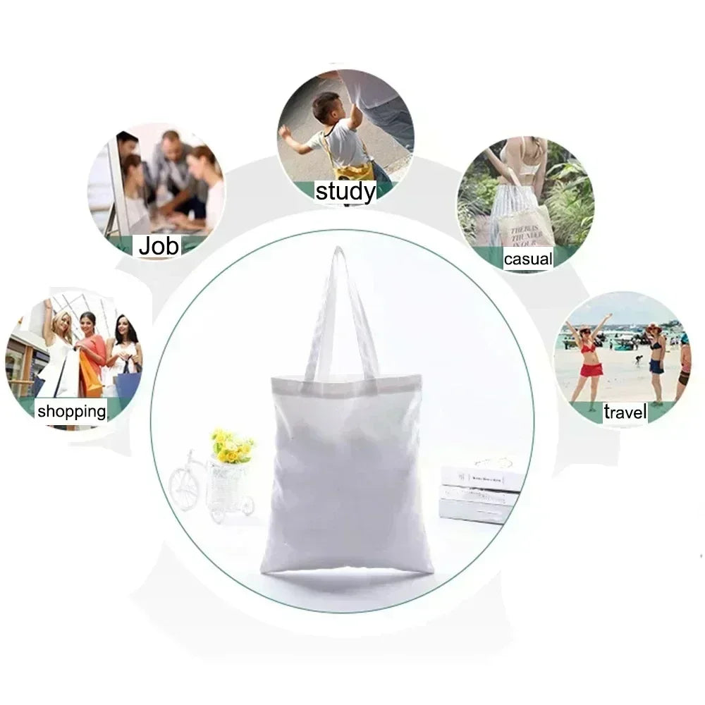 Moda urso impressão eco mulheres sacos de ombro bolsa feminina lona saco de compras casual grandes senhoras viagem totes sacos
