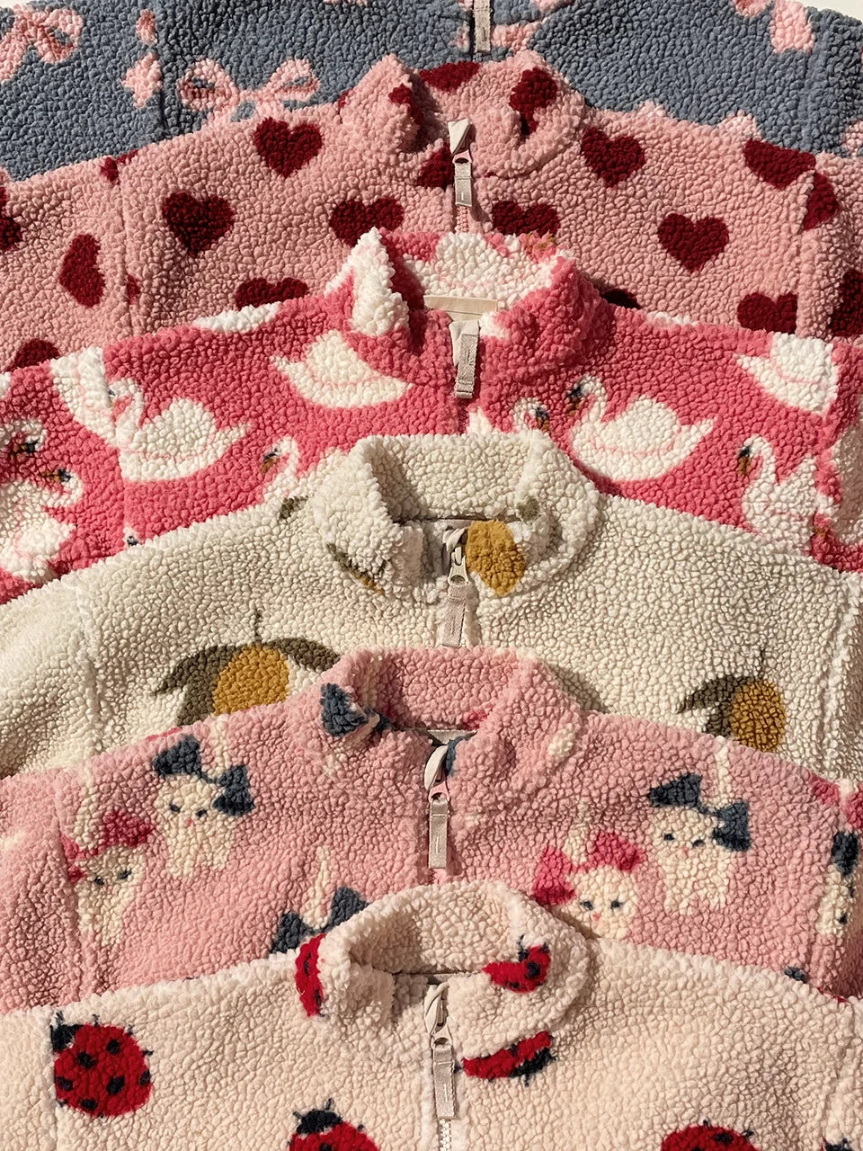 2024 inverno ks crianças algodão lã de cordeiro quente outerwear roupas meninas impressão casacos do bebê meninos mais jaquetas de lã crianças roupas
