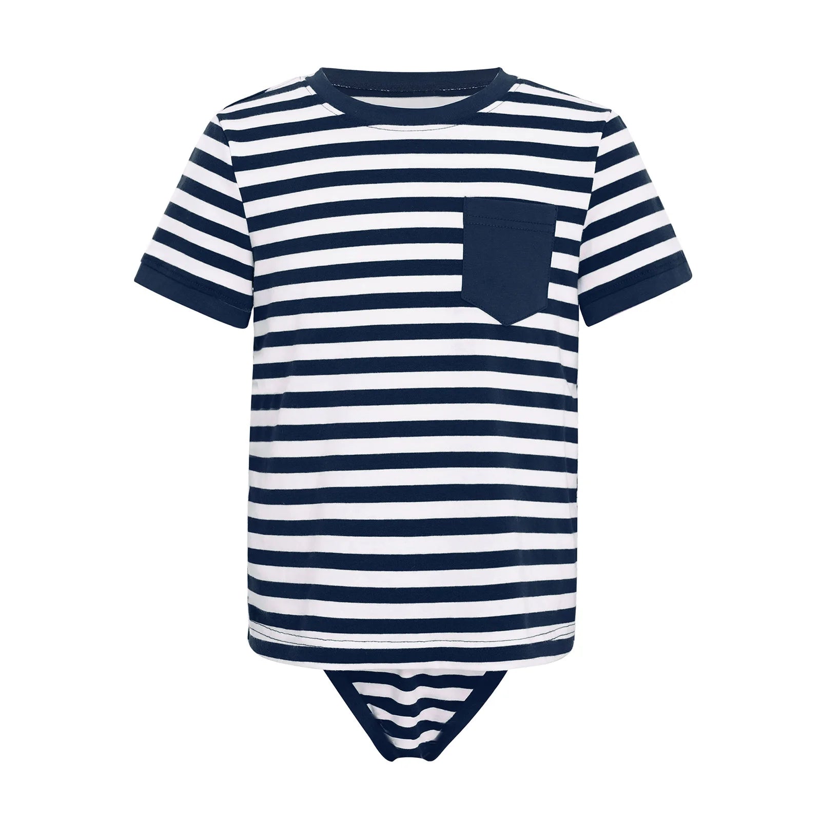 Roupas Adaptativas para Crianças com Necessidades Especiais, Macacão de Manga Curta com Botão Pressionado, Estilo T-shirt 2 em 1