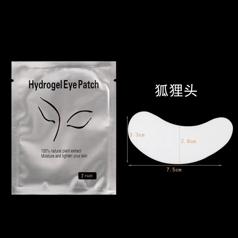 50 pares de cílios sob os olhos remendos almofada de isolamento remover hidrogel olho remendo adesivo junta extensão de cílios ferramentas de maquiagem