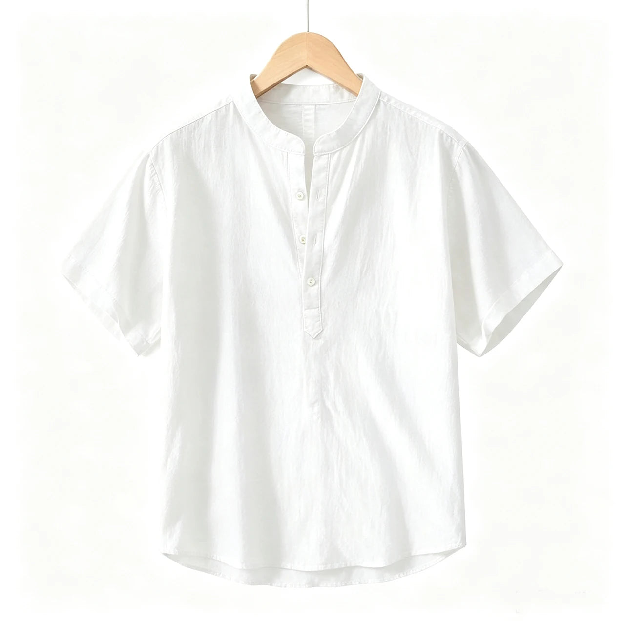 Camisa de linho respirável masculina, confortável, cor sólida, manga comprida, solta, Harajuku, blusa casual, camisa havaiana, breve, 2022