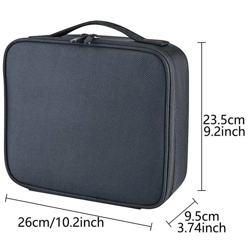 Bolsa de Maquiagem à Prova d'Água para Mulheres, Estojo Profissional de Cosméticos, Organizador Portátil para Pincéis de Beleza