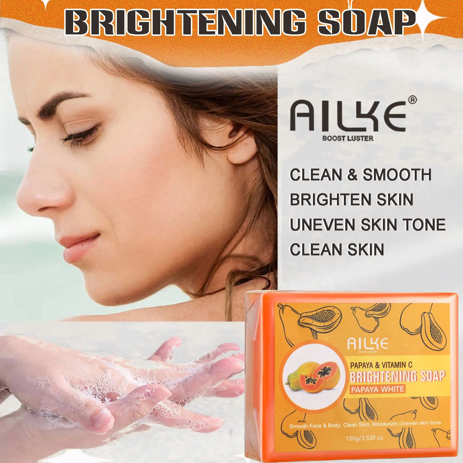 AILKE Kit de cuidados com a pele com multivitamina natural, hidrata, tonificação uniforme, remove manchas escuras e brancas, pele limpa e lisa