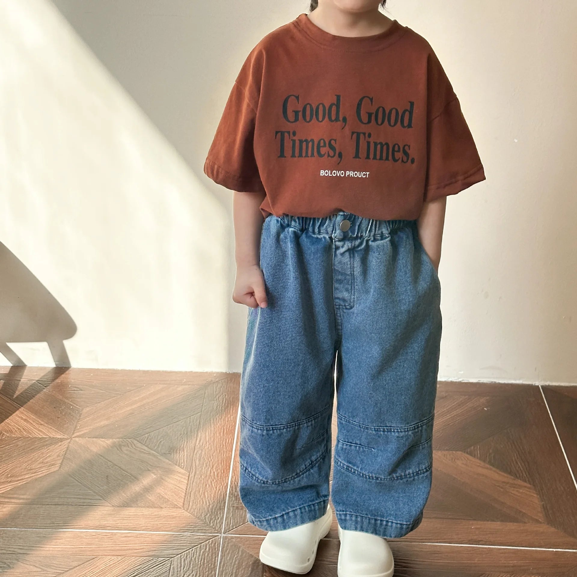 2025 verão moda solta menina crianças carta impressão camiseta menino bebê algodão manga curta camisetas criança casual topos roupas da criança