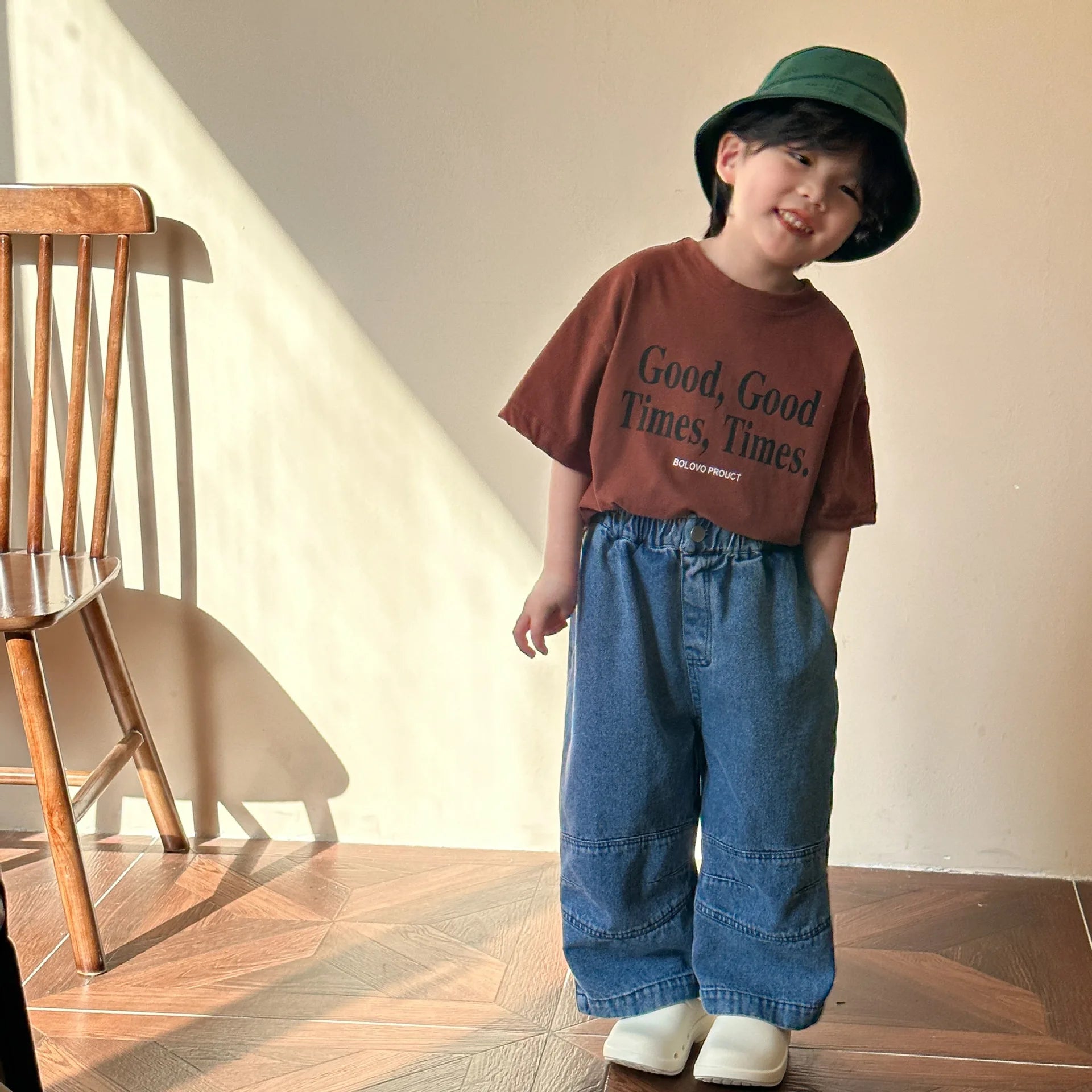2025 verão moda solta menina crianças carta impressão camiseta menino bebê algodão manga curta camisetas criança casual topos roupas da criança