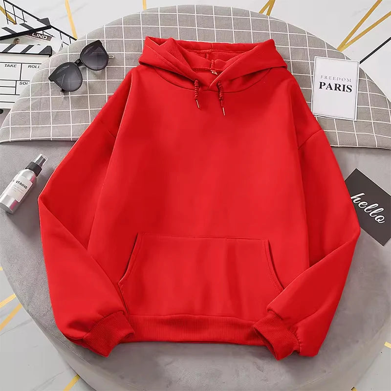 2025 branco hoodies das mulheres dos homens outono manga longa pulôver topos casual bolso hoodies unisex exterior solto esporte wear
