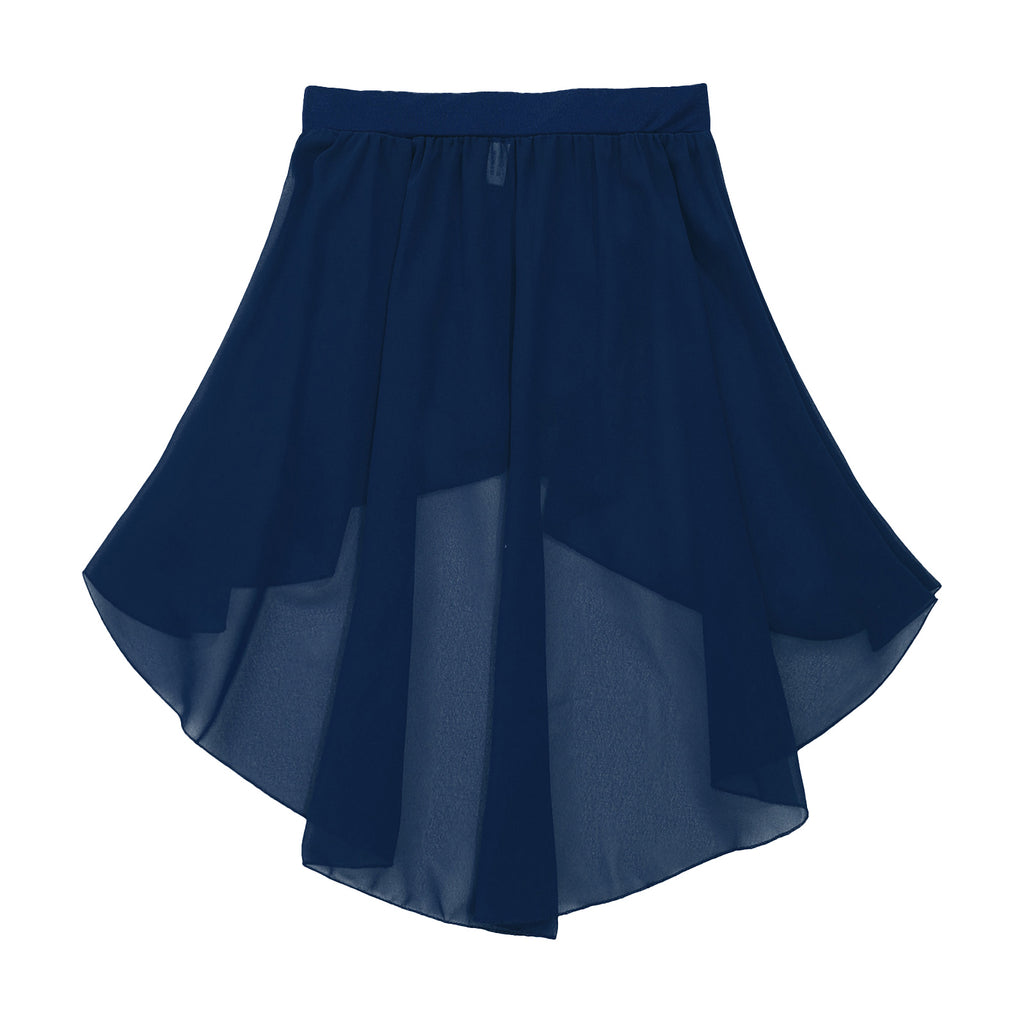 Crianças meninas cintura elástica oi-baixo chiffon saia moderna dança lírica jazz latino cha-cha ballet patinação desempenho roupas
