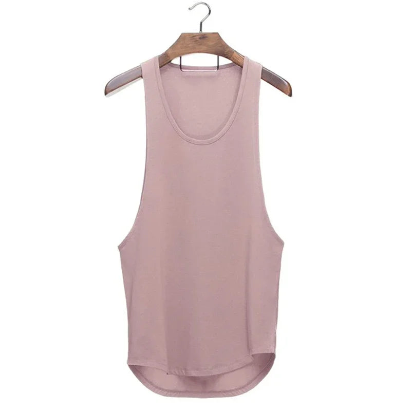 Roupas de fitness em branco sem mangas camisa dos homens ginásio stringer tanque superior musculação tanktop masculino sportwear undershirt moda colete