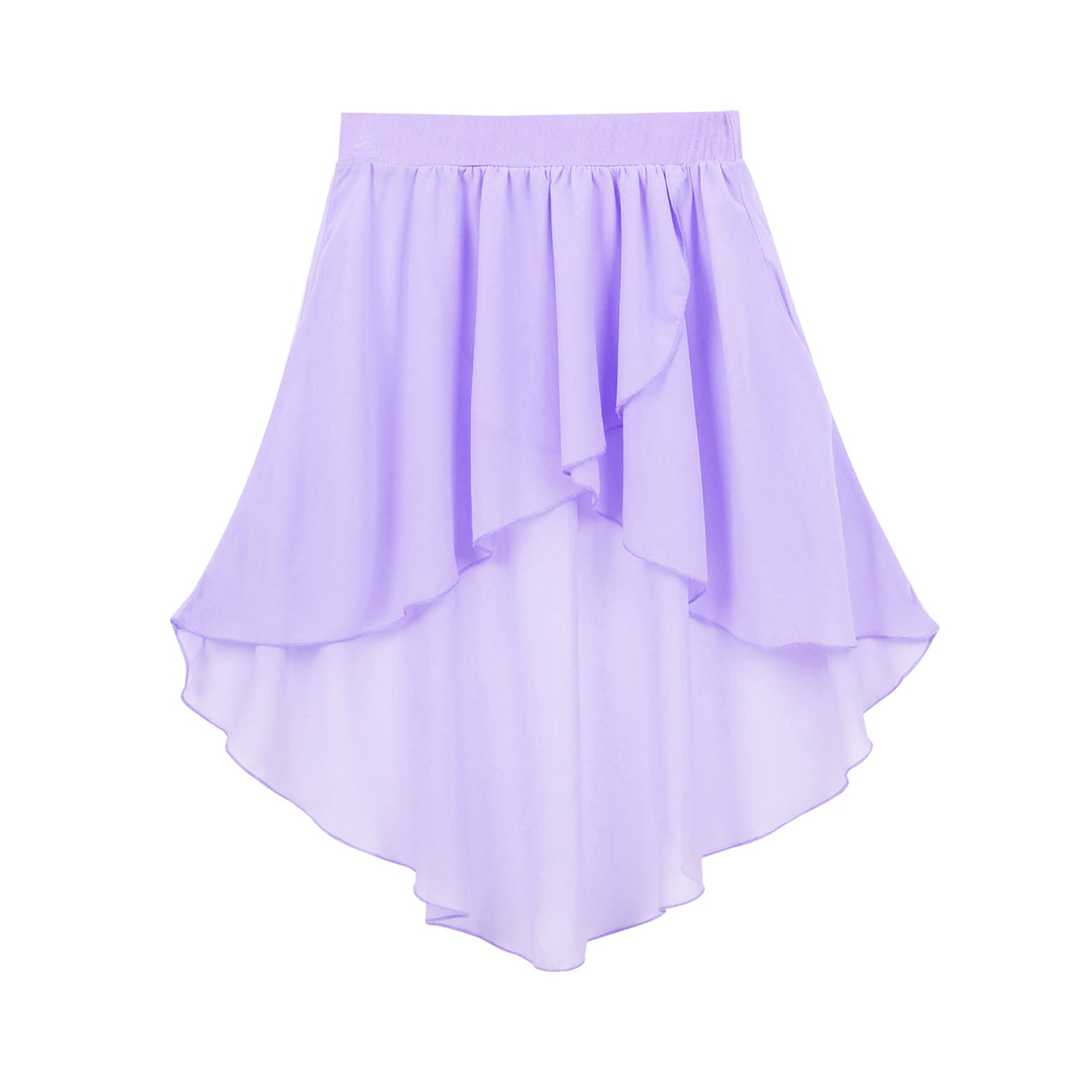 Crianças meninas cintura elástica oi-baixo chiffon saia moderna dança lírica jazz latino cha-cha ballet patinação desempenho roupas