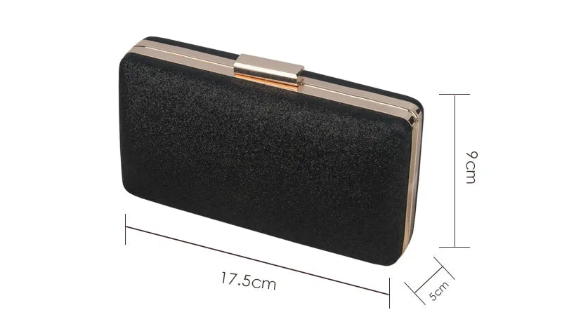 Lantejoula cristal dia embreagem para senhoras, bolsa de noite feminina, bolsa de casamento, banquete de festa, preto ouro prata, novo