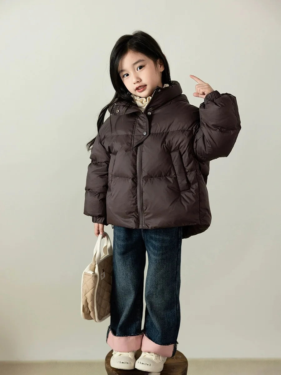 Meninas para baixo jaqueta de algodão crianças jaqueta de algodão grosso superior jaqueta de algodão crianças jaquetas para meninas casacos de inverno ropa de niña Пухоiyahaк