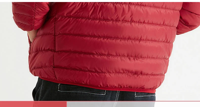 Homem 90% pato para baixo jaqueta com capuz inverno outono casaco masculino ultra leve jaquetas quentes outwear parkas ao ar livre roupas de campanha