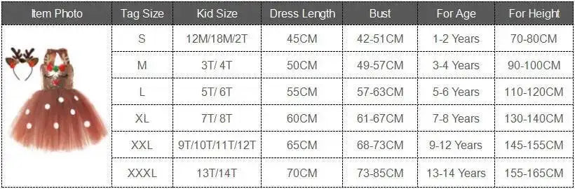 Trajes de veado de lantejoulas marrons para bebês meninas vestidos de princesa de natal crianças roupa de rena roupas de ano novo presente de natal