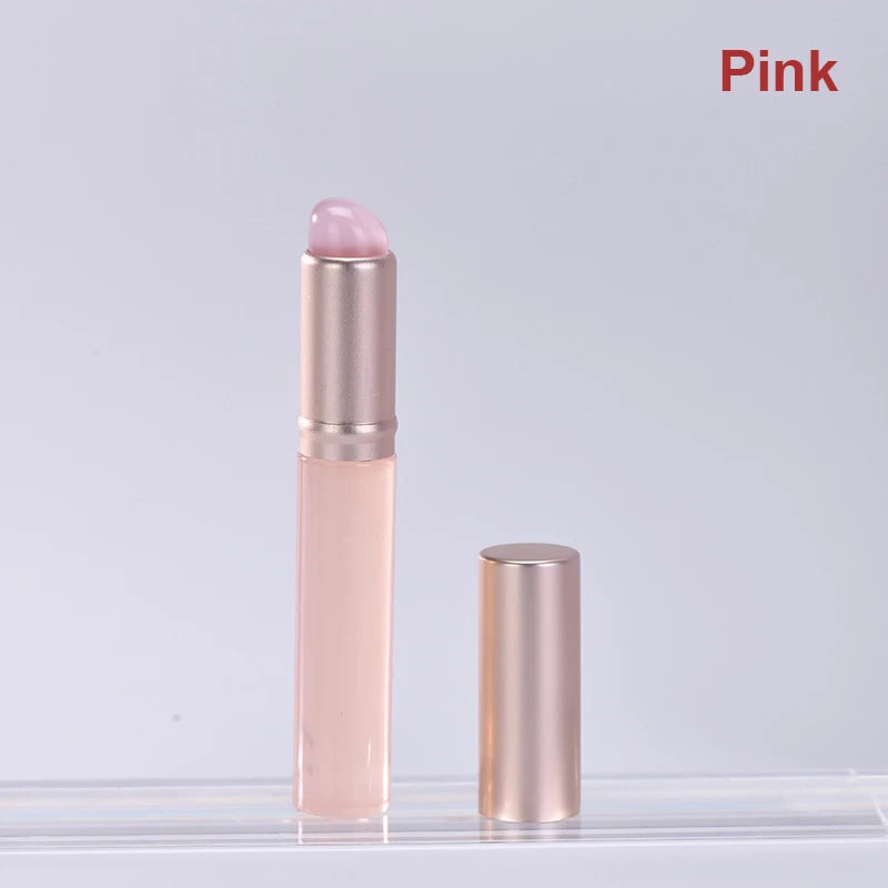 Pincel de maquiagem corretivo labial de silicone, pincel de silicone para bálsamo labial, brilho labial, batom multifuncional