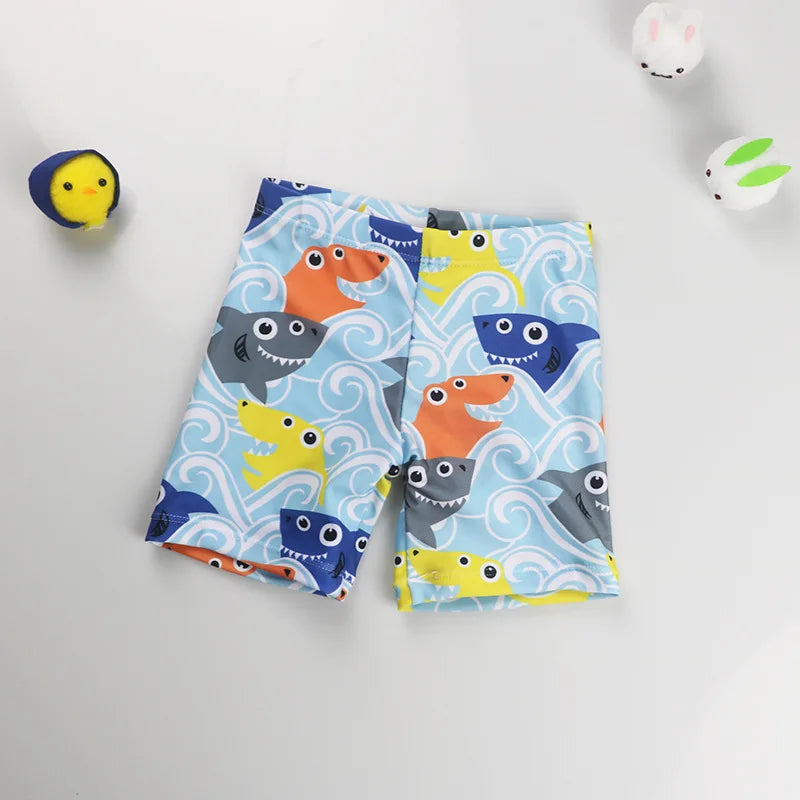 Shorts de Praia Infantis Verão 2026 para Meninos com Estampa de Desenho Animado, Calções de Banho para Crianças de 1 a 9 Anos, Roupa de Banho Infantil, Calções de Natação