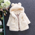 Casaco de inverno para crianças jaqueta de lã com capuz engrossar manter quente casacos da menina presentes de ano novo meninas roupas de outono traje de natal