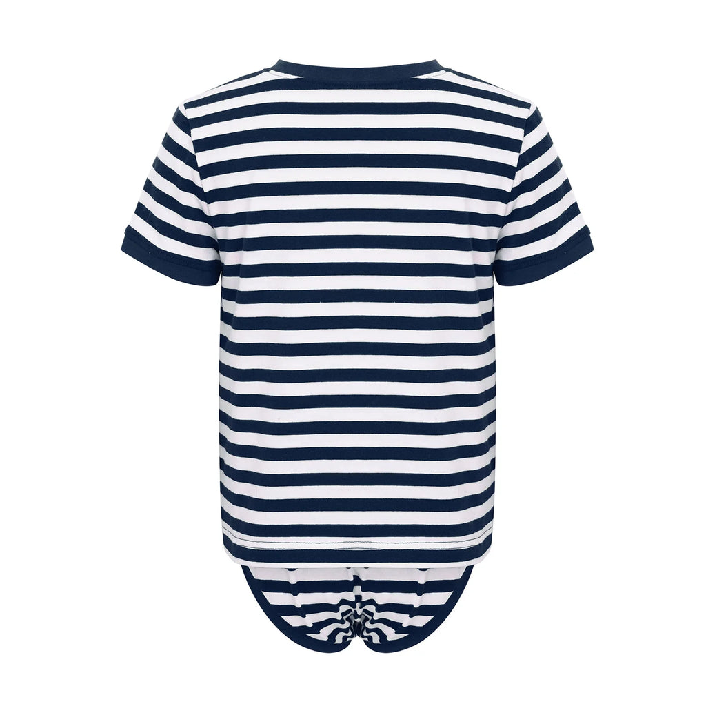 Roupas Adaptativas para Crianças com Necessidades Especiais, Macacão de Manga Curta com Botão Pressionado, Estilo T-shirt 2 em 1