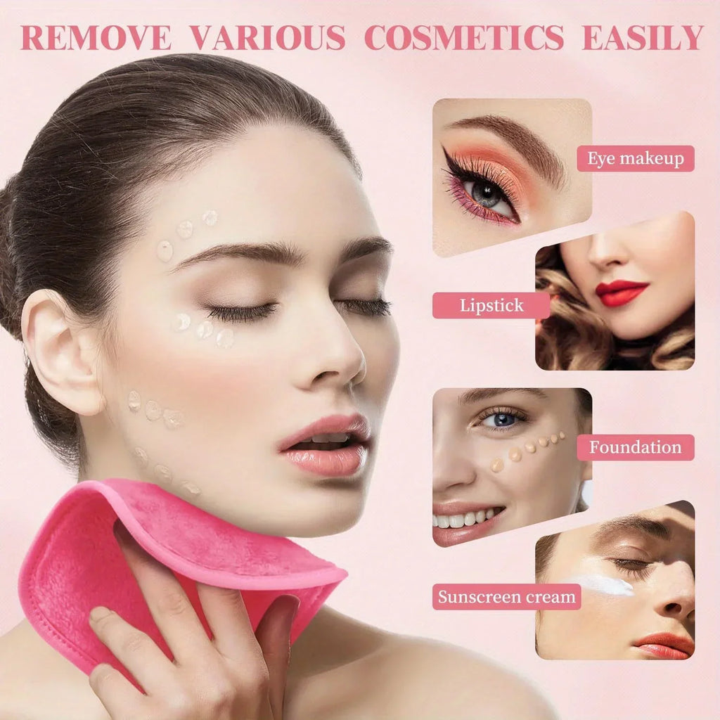 12pçs almofadas removedoras de maquiagem, almofadas reutilizáveis, borracha de maquiagem, toalha facial de microfibra, limpador de rosto, toalhetes de limpeza, ferramentas de cuidados com a pele