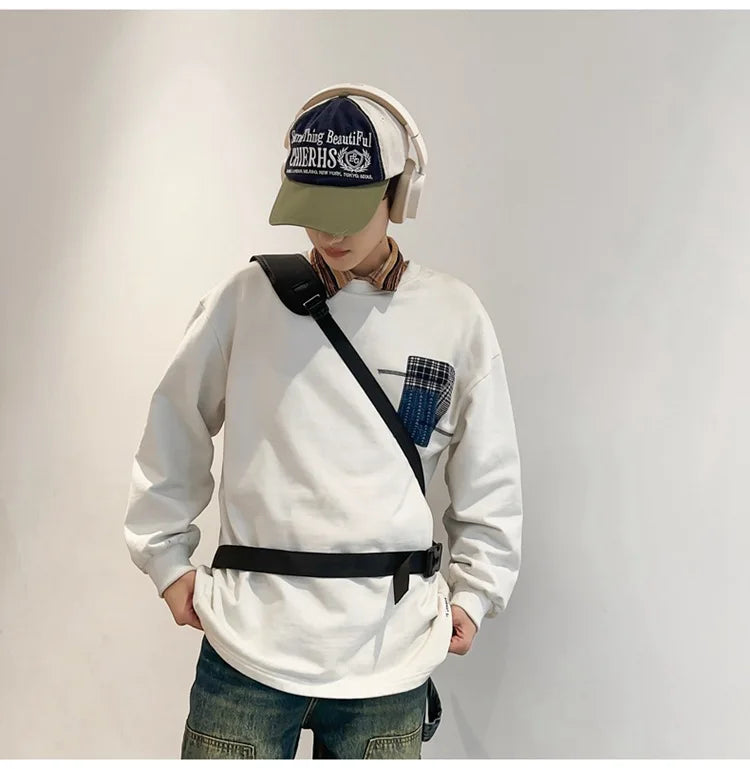 2025 novo saco de peito masculino crossbody saco multifuncional casual um ombro mochila grande capacidade sacos do mensageiro