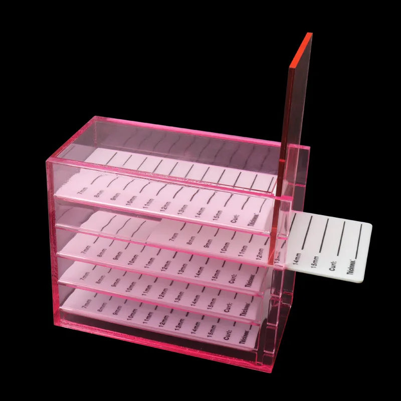 5 camadas acrílico palete lash organizador titular caixa de armazenamento de extensão de cílios expositor ferramentas de maquiagem cílios levantamento suprimentos