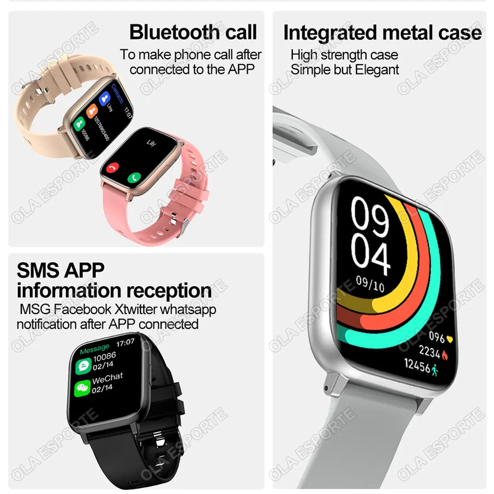 Relógio inteligente 2025 bluetooth chamada sono freqüência cardíaca monitoramento de saúde gps relógios para homens mulheres esporte fitness à prova dwaterproof água smartwatch